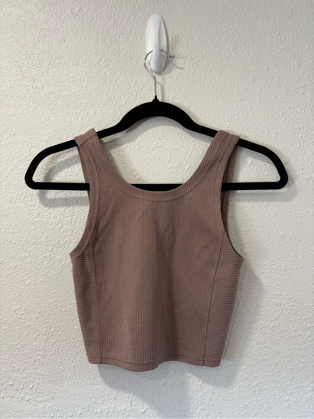 lululemon athletica Ribbed Crop Tank - Taupe Brown